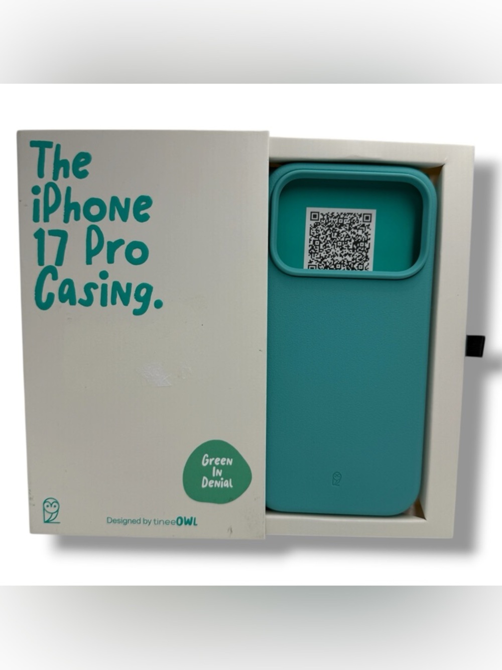 TineeOwl DuneX iPhone 17 Pro Case MagSafe Slim Textured TPU Green in Denial